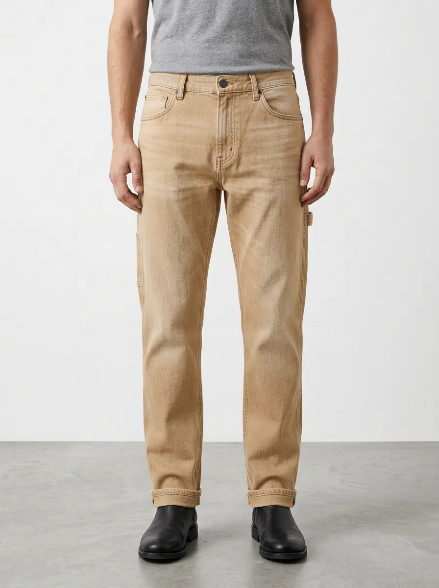 Streetwear Washed Carpenter Jeans