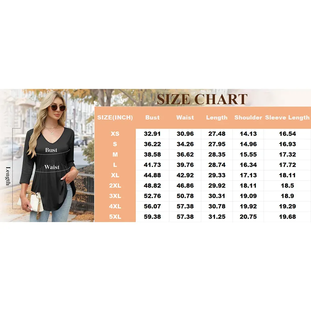 Women's Sleeve V-Neck Blouse
