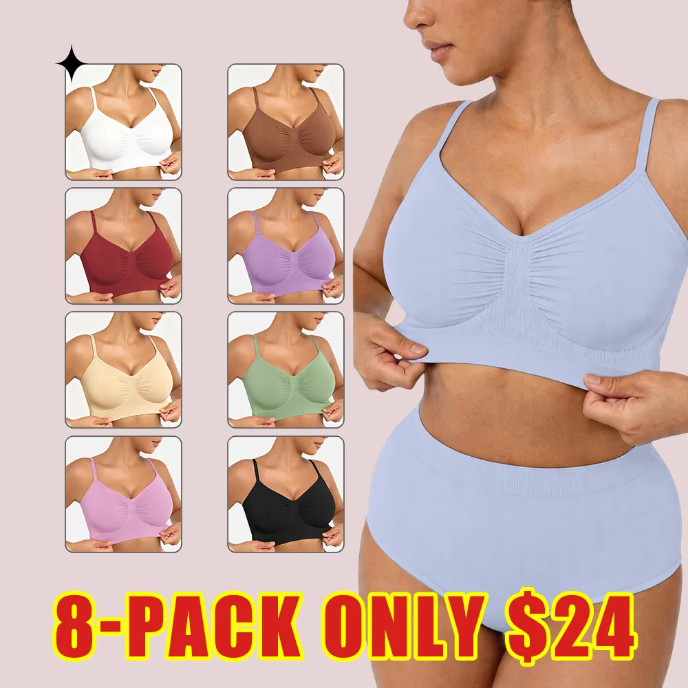 Women's Wireless Bra Comfort Bralettes No Underwire Unlined Cami Bra