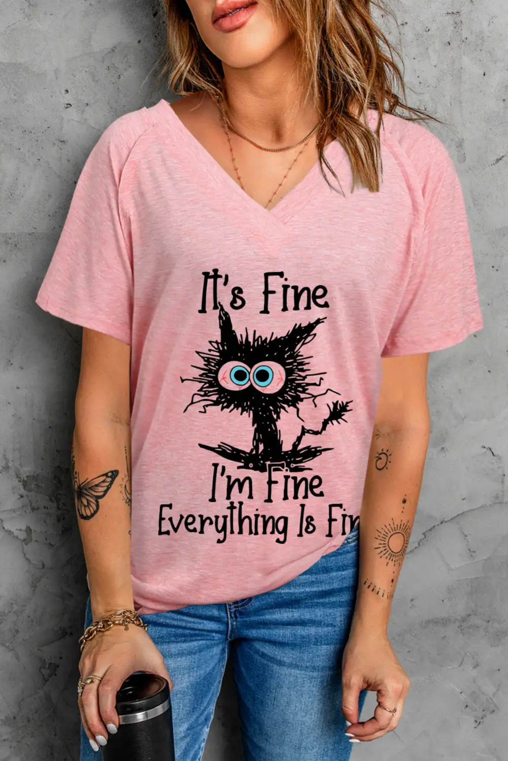 Everything Is Fine Letters Graphic
