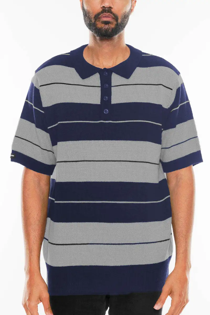 Side Striped Polo Shirt