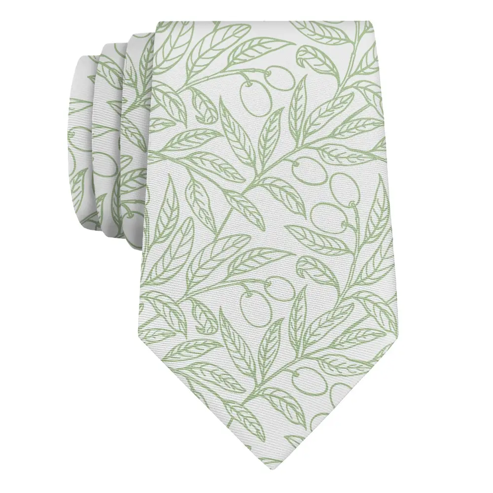 Botanical Branch Pattern Necktie