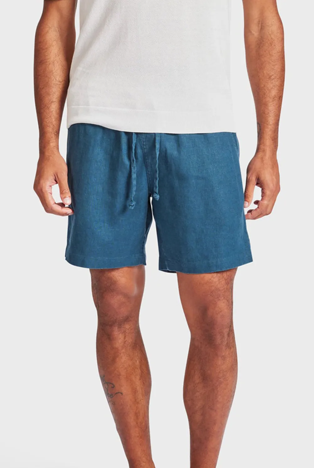 Bluegrass Linen Elastic Waist Short
