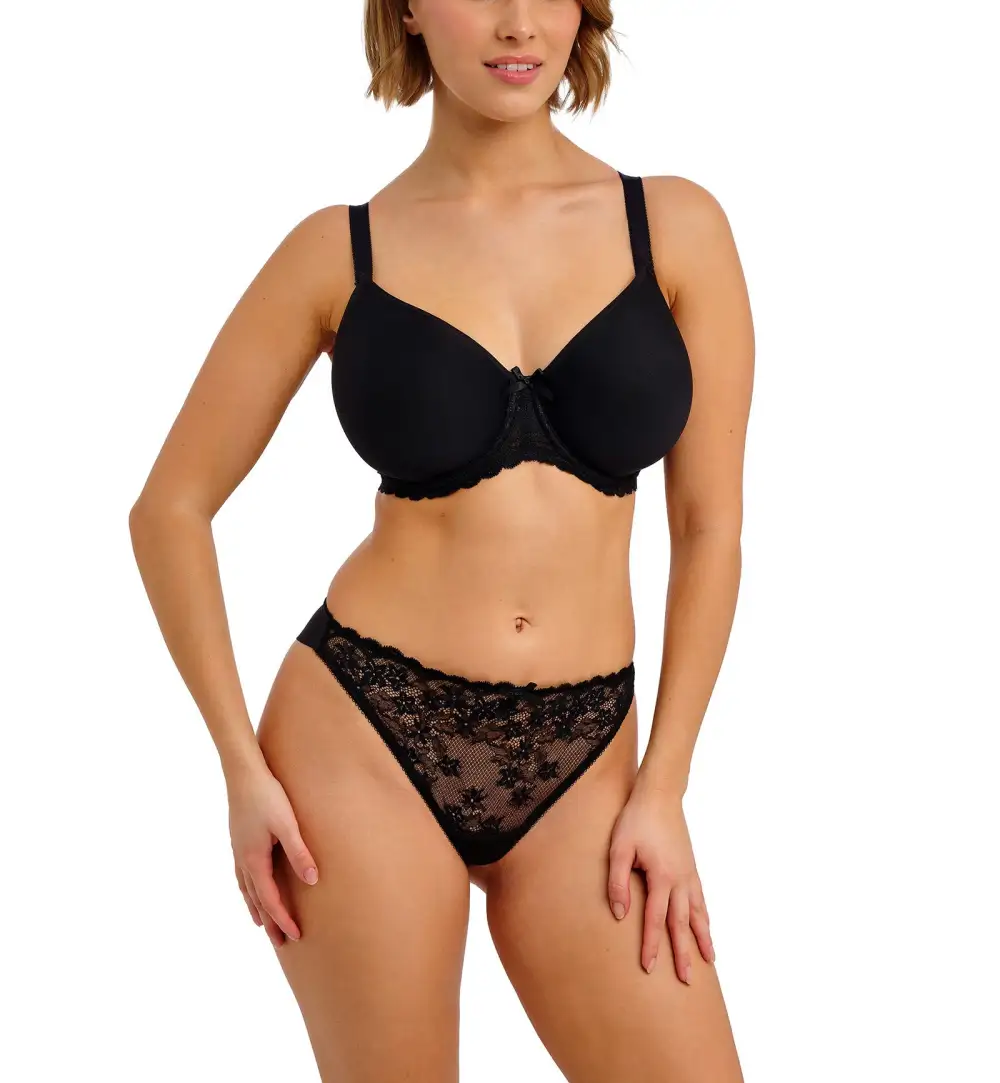 Classic Low-Rise Lace Embroidered Brazilian Brief Panty