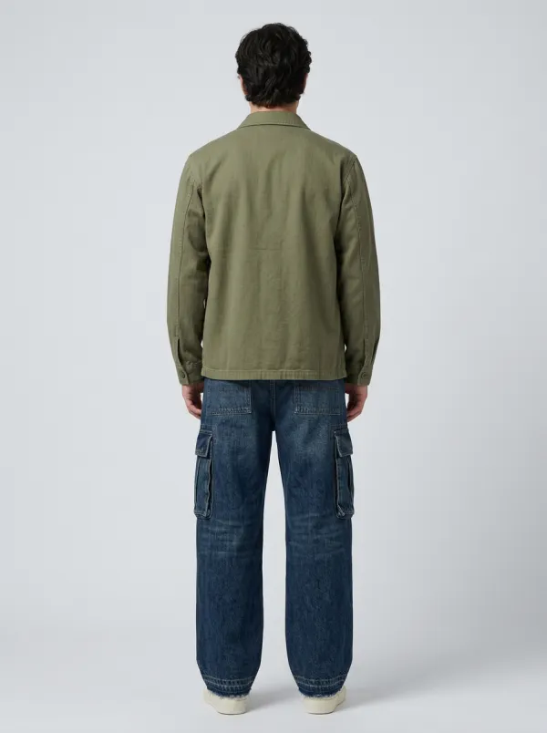 Men's Loose Fit Jeans with Wide Leg Patchwork Vintage-Inspired