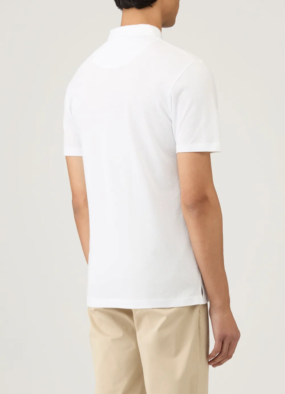 Polished Everyday Slim Fit Mesh Cotton Short Sleeve Polo Shirt
