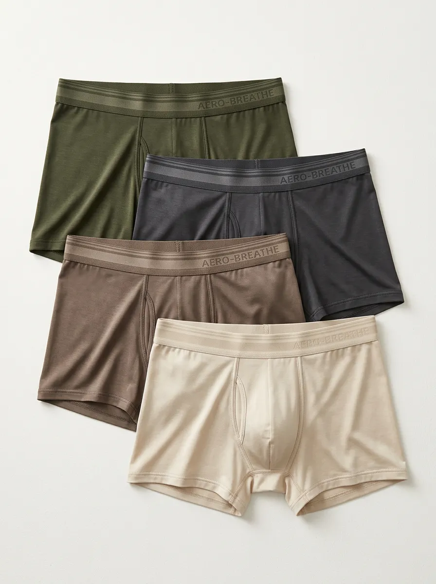 Versatile Profile Men' Four Pack Boxer Briefs