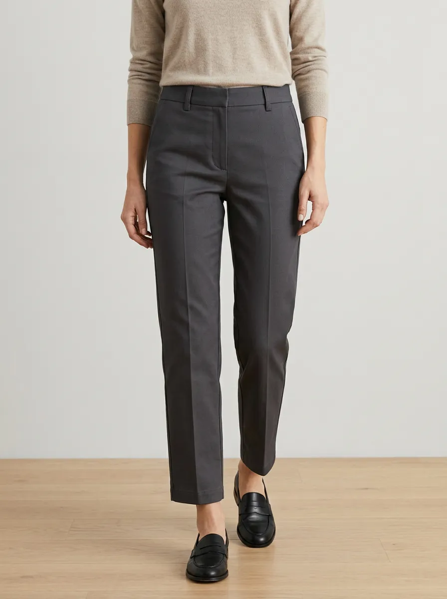 Easygoing Straight-Leg Mid-Rise Women's Mid-Rise Straight-Leg Pants