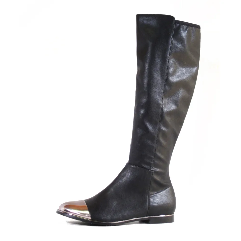 Toe Cap Knee High Boots