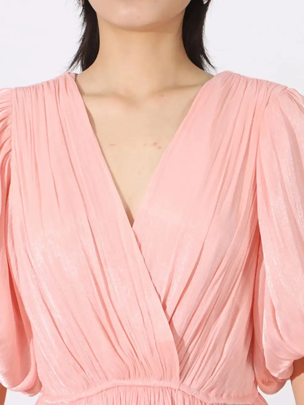 Puff Sleeve Maxi Dress