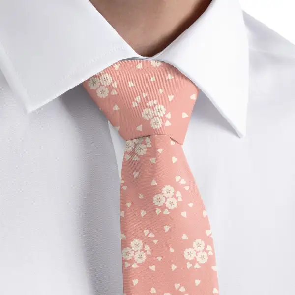 Cherry Blossom Pattern Necktie