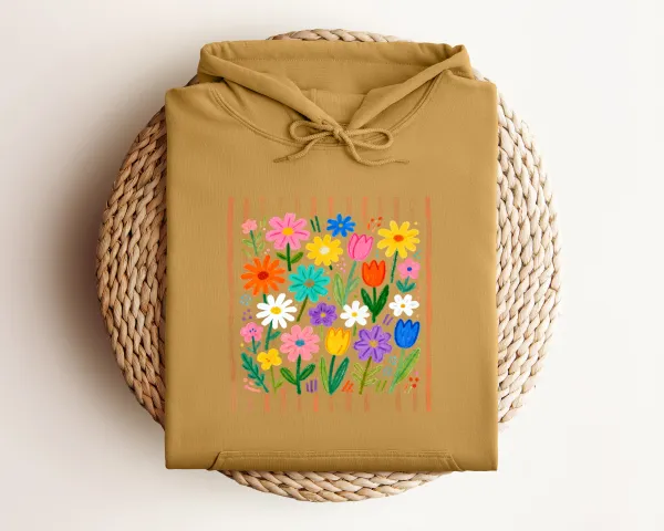 Wildflower Graphic Pullover Hoodie
