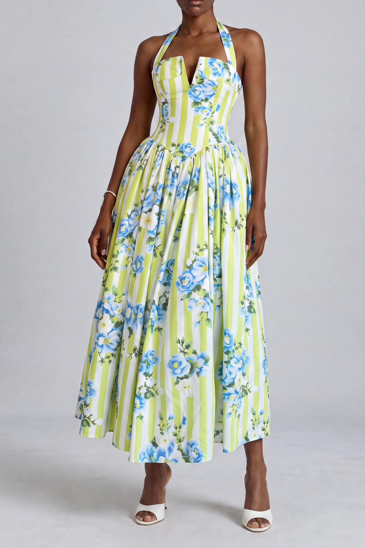Lace Floral Maxi Dress