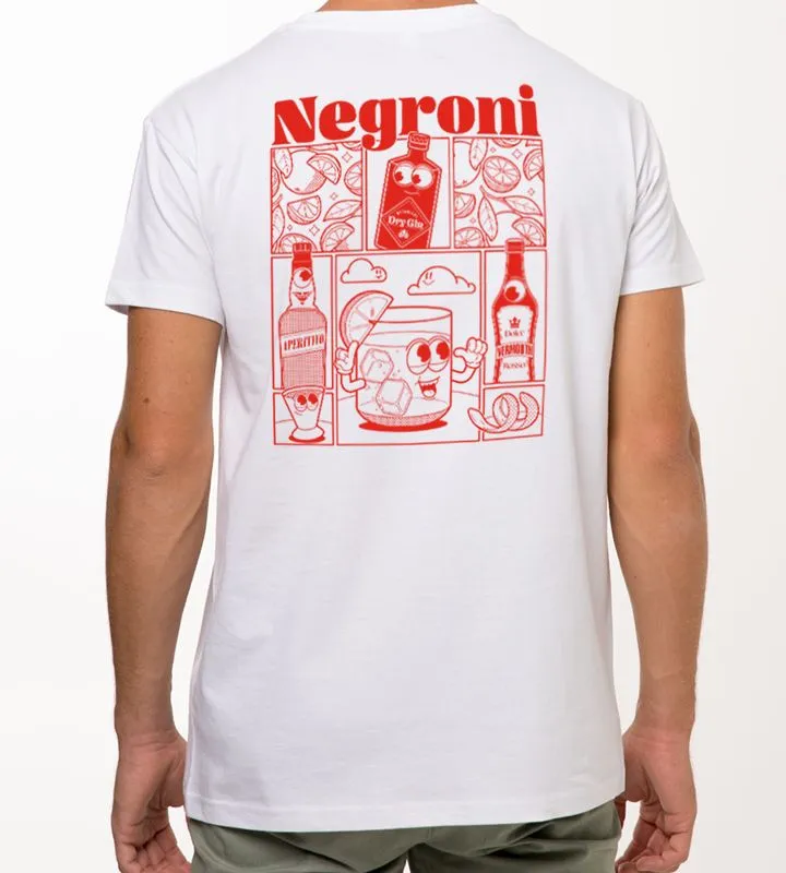 Red Art Pattern Crew Neck T-Shirt