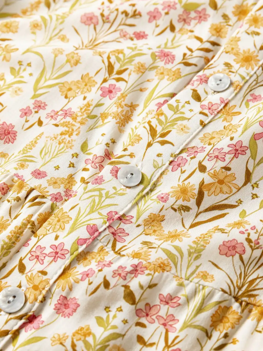 Comfort Fit Floral Printed Ruffle Dress