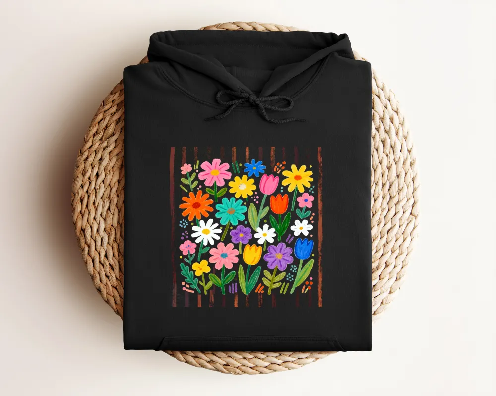 Wildflower Graphic Pullover Hoodie