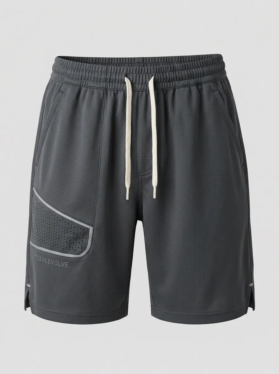 Men's Fitness Train Evolve Breathable Printed Shorts