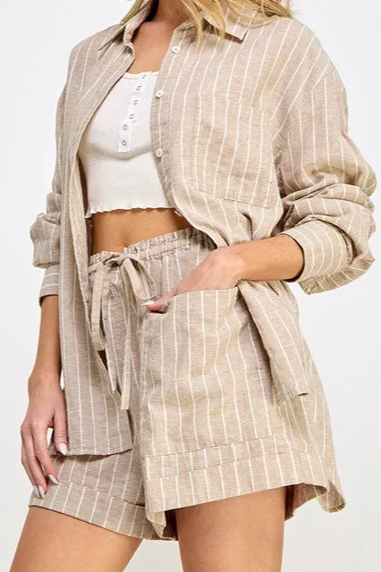 Refined Linen Relaxed Set