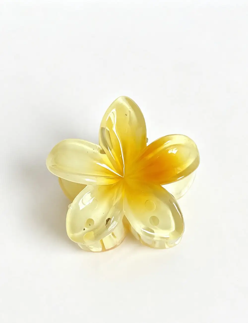 Plumeria Flower Shape Mini Hair Hair Claw Clip