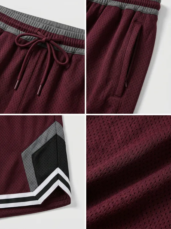 Studio Striped Detail Colorblock Detail Detail Men's Basketball Shorts