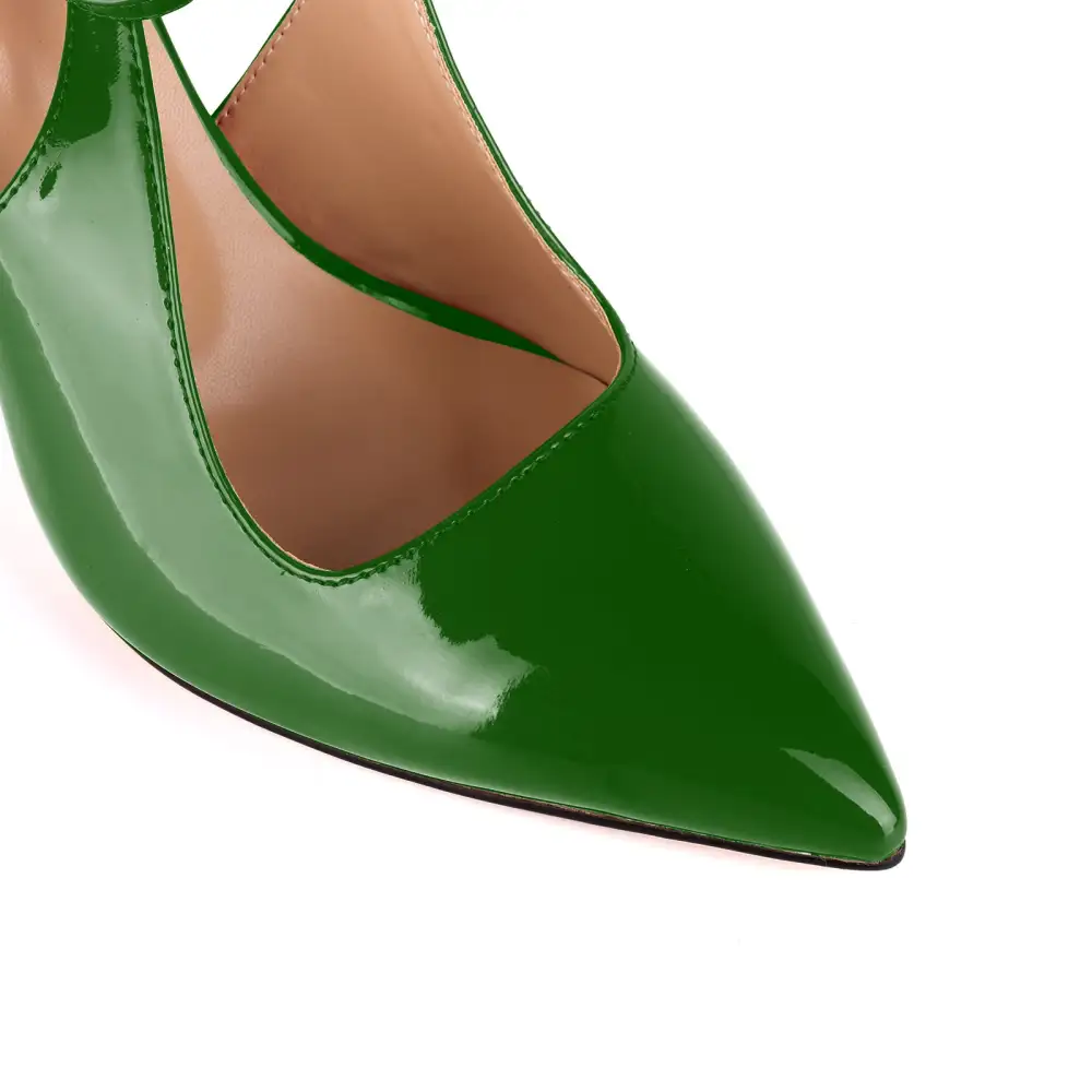 Elegant Pointed Toe Stiletto Ankle Strap Pumps