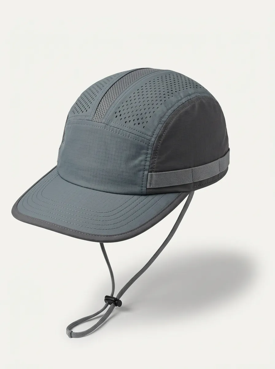 Breathable Mesh Chin Strap Sun Hat