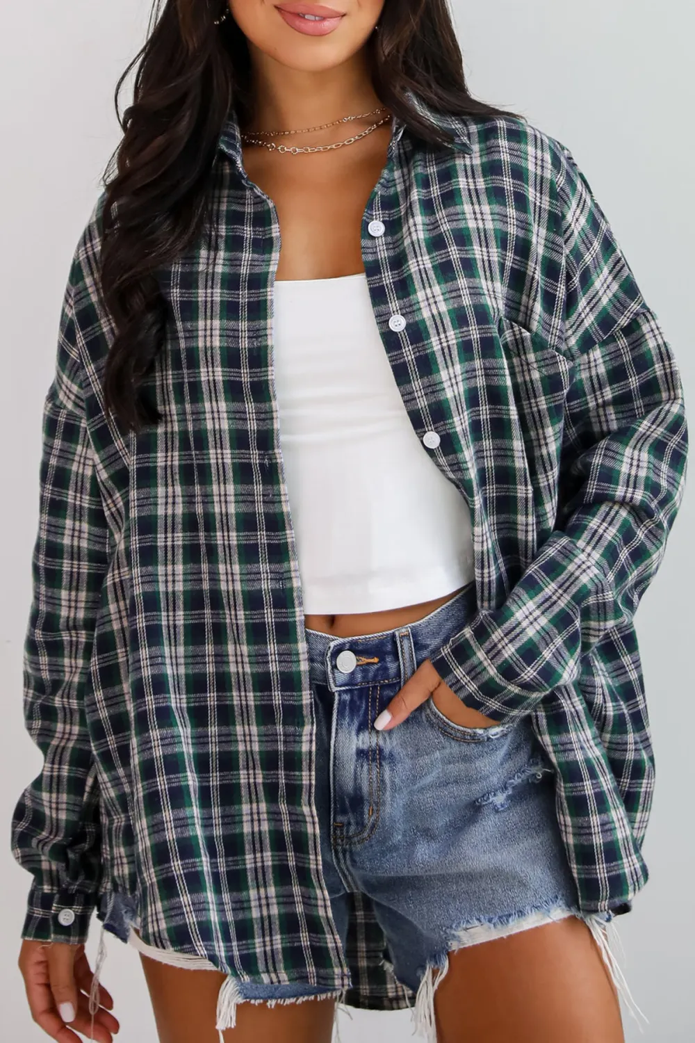 Green Plaid Flannel