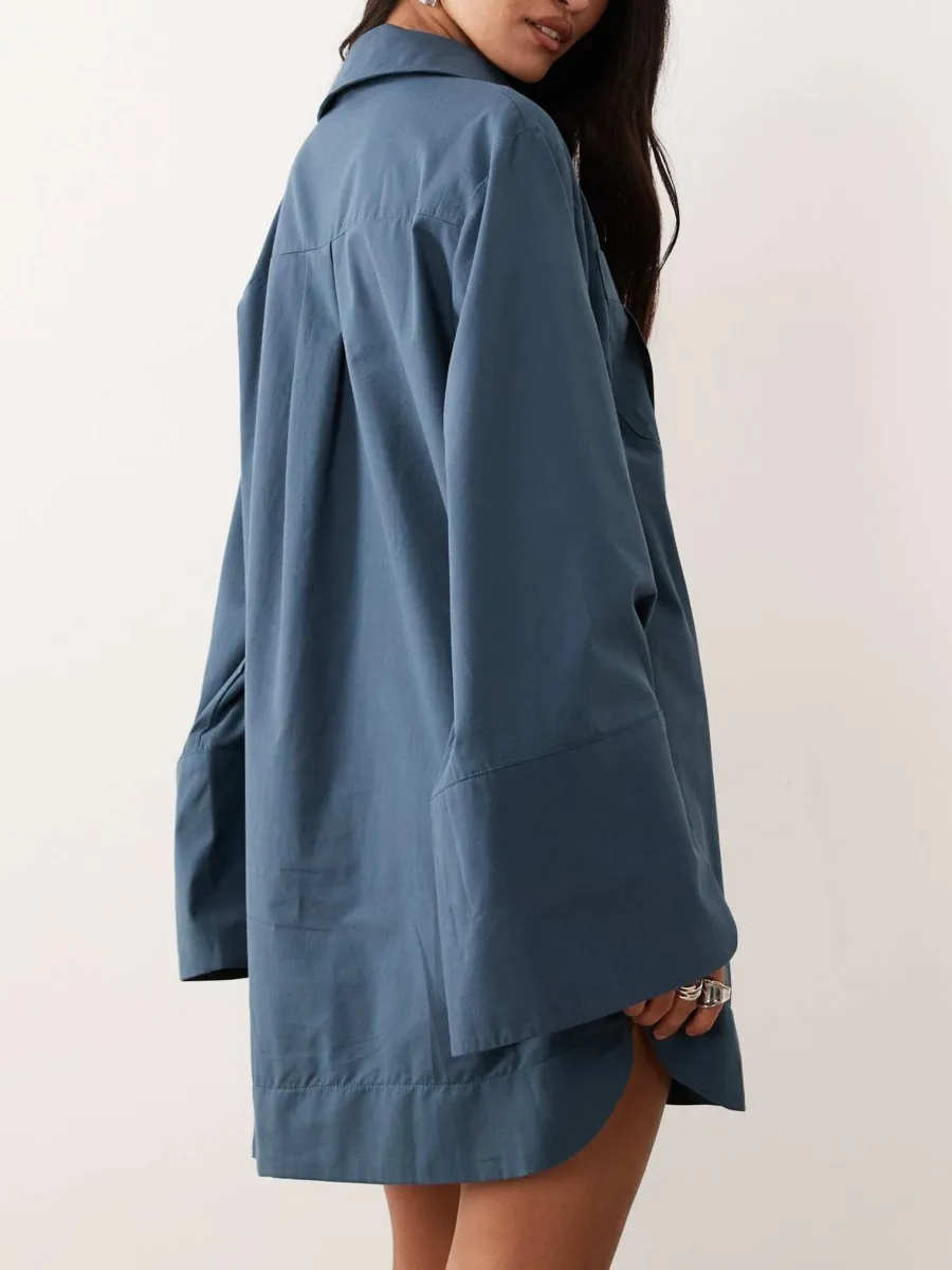 Oversized Shirt Dress