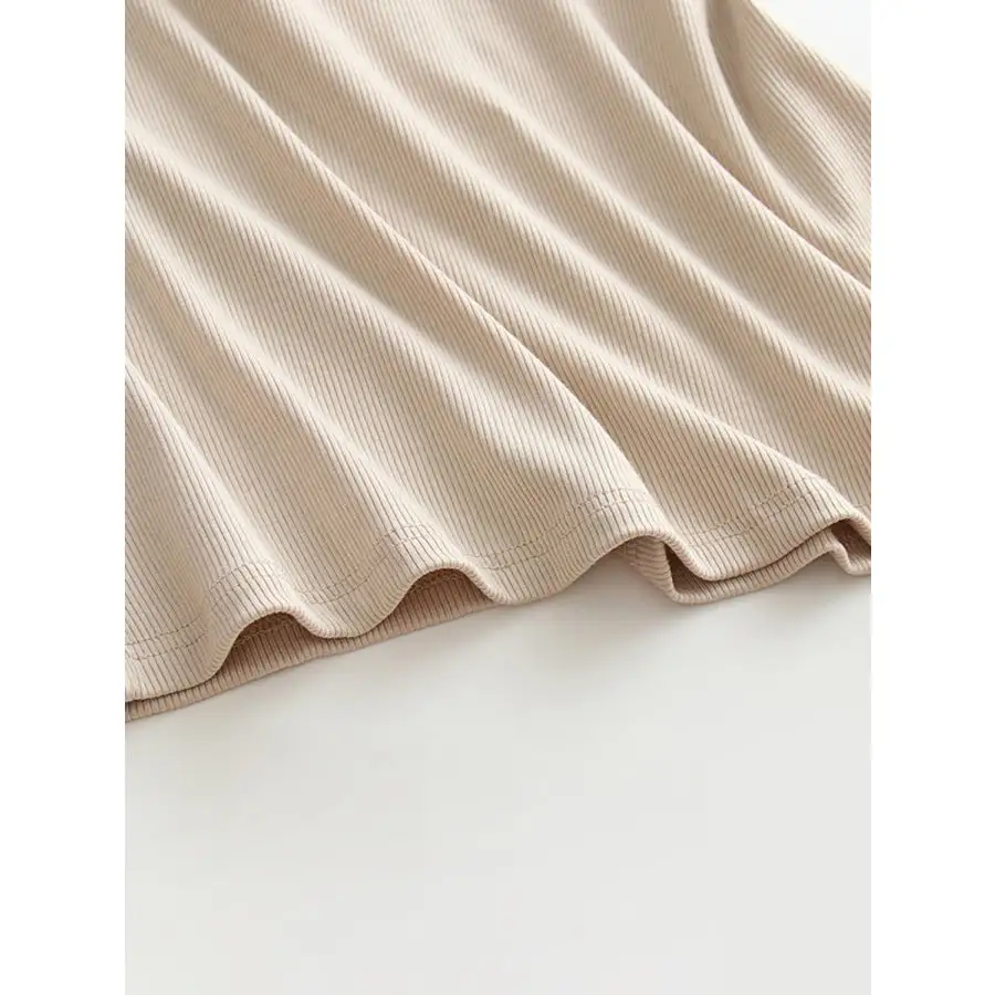 Grecian Neck Tank With Chest Pads