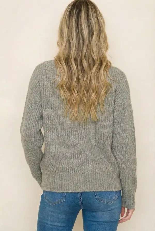 Ribbed Long Sleeve Sweater