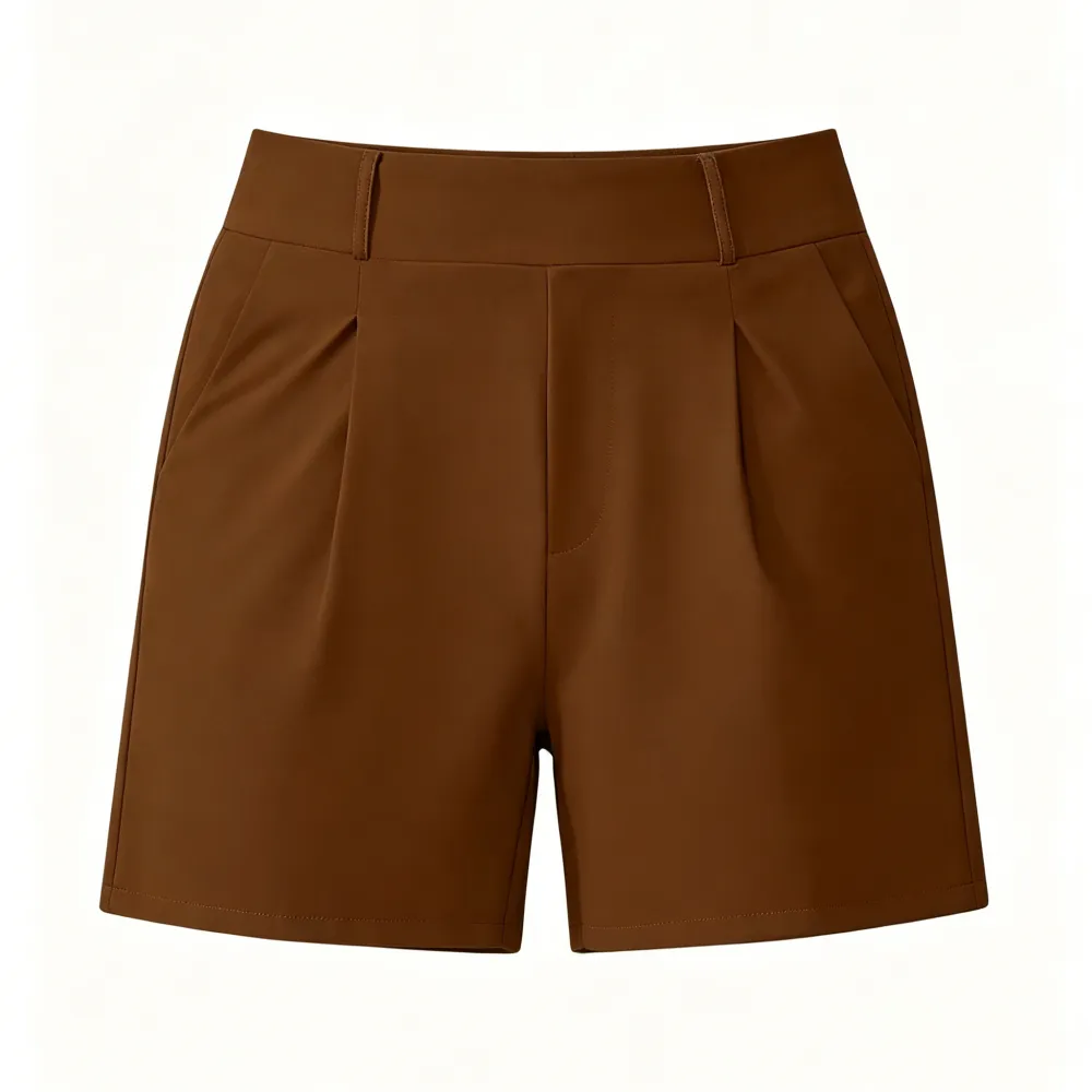 High-waisted casual summer shorts