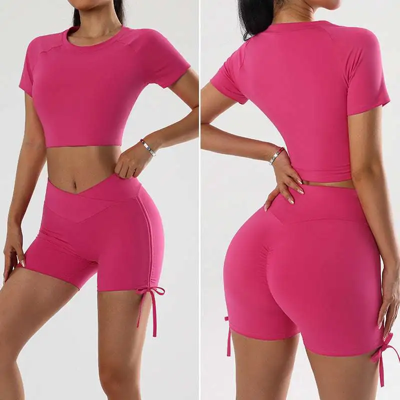 Yoga Top and Shorts Active Set