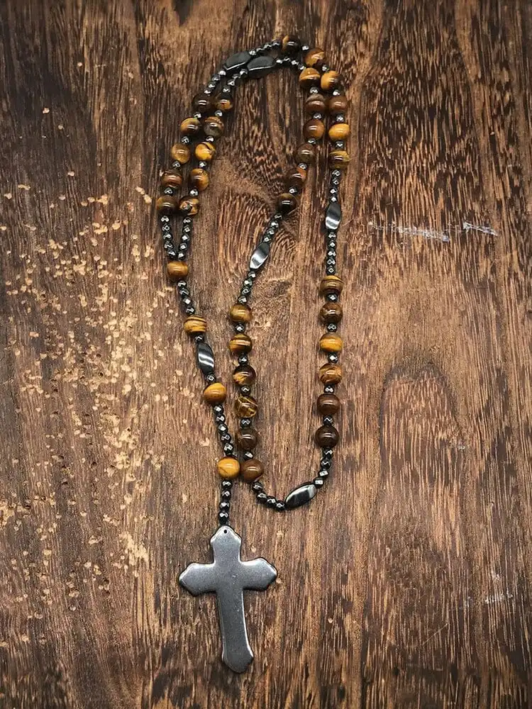 Natural Stone Pendant Necklace