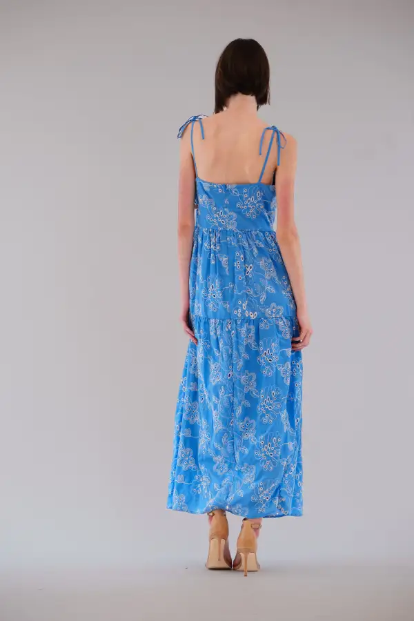 Eyelet Midi Day Dress