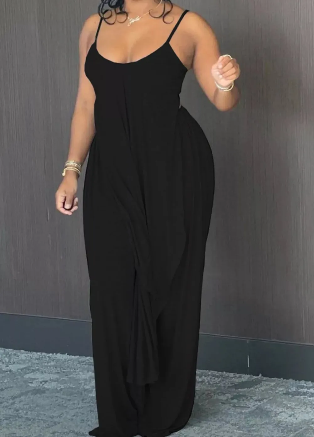 Full Size Asymmetrical Hem Cami and Pants Set Plus Size