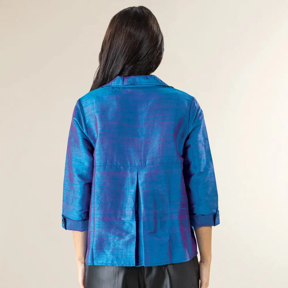 Frosted Silk Cocktail Blouse