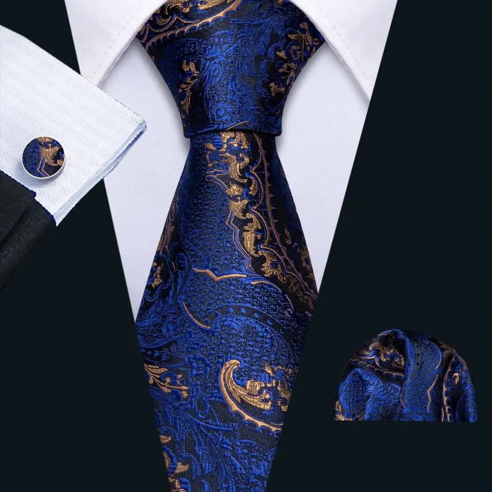 Paisley Formal Silk Necktie Set