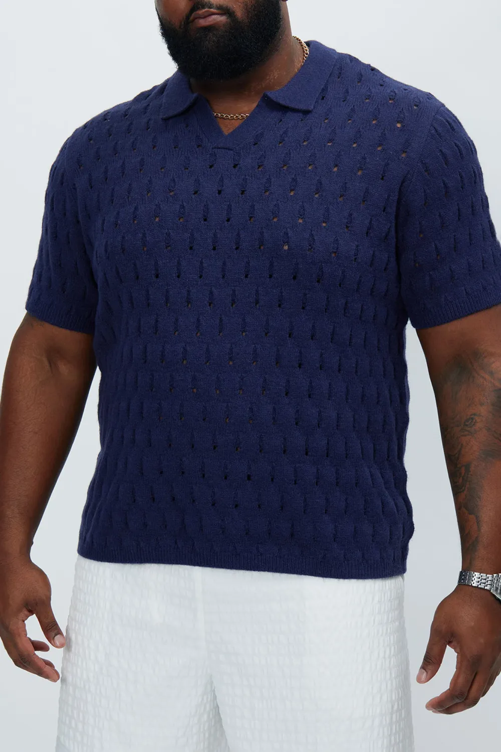 Hollow Textured Polo
