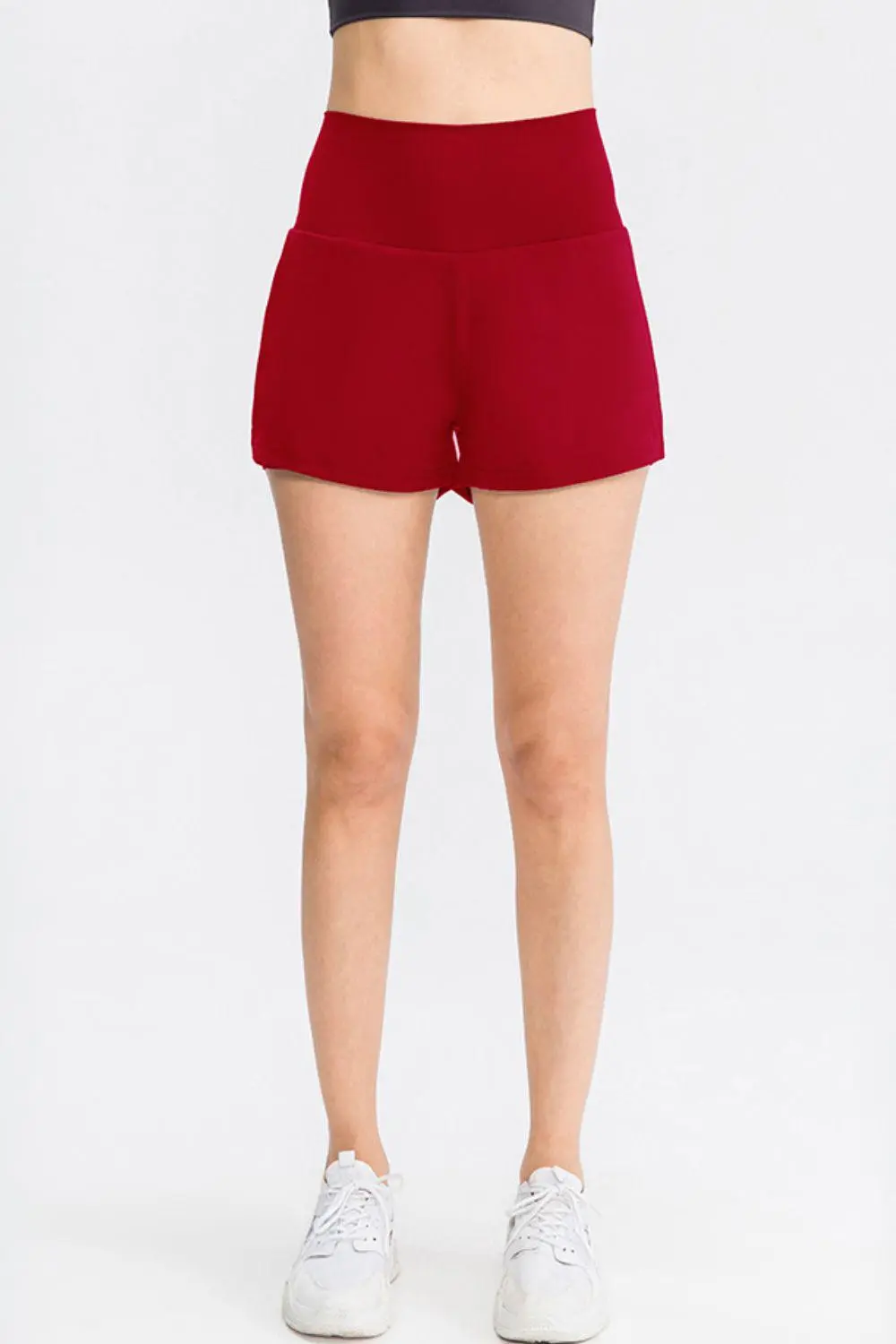 Wide Waistband Sports Pocket Shorts
