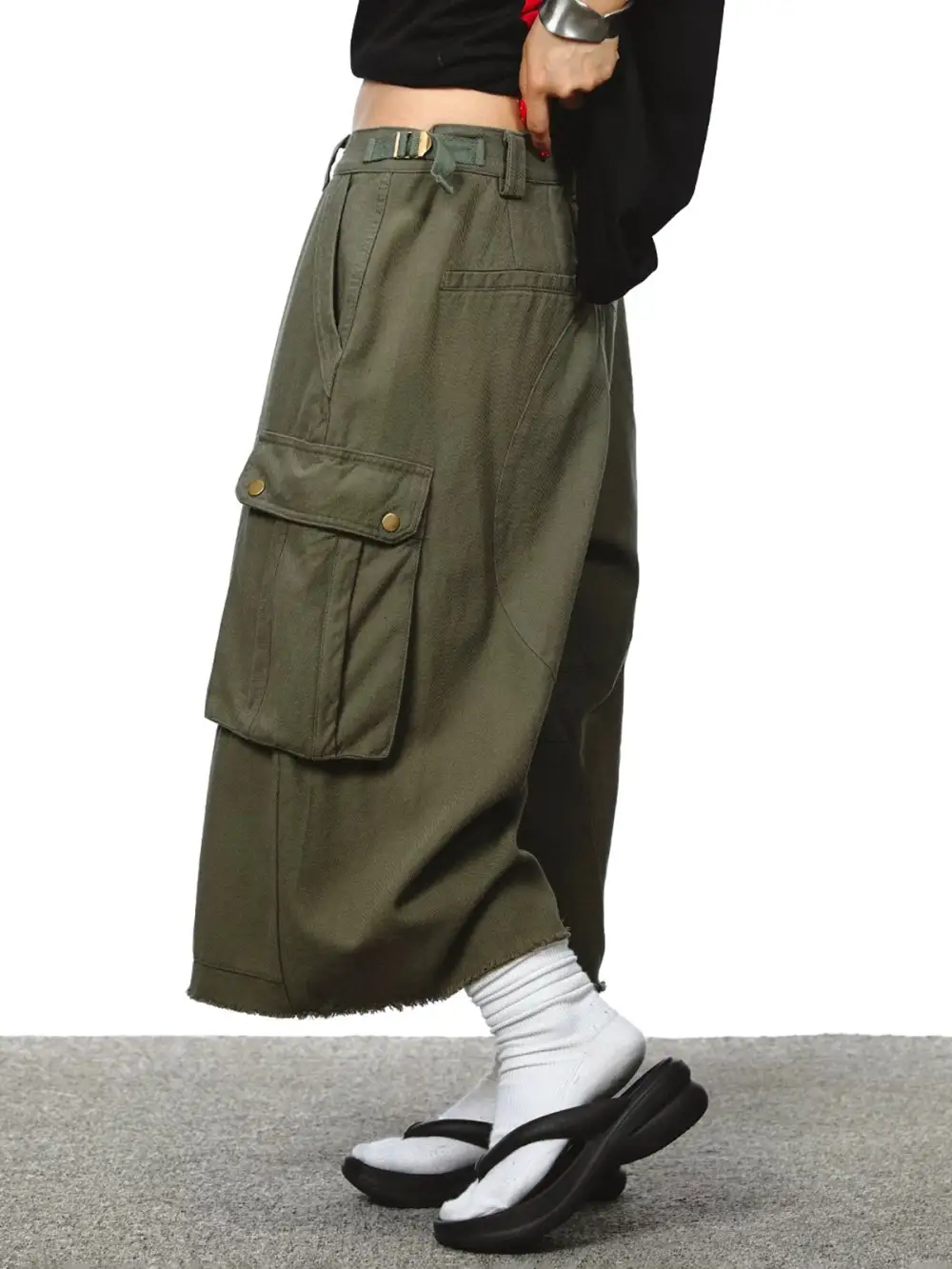 Cropped Utility Pants