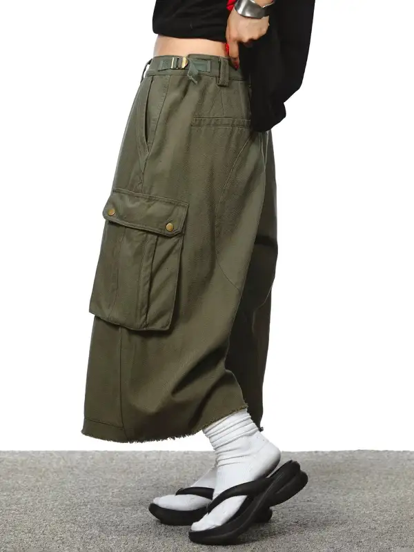 Cropped Utility Pants