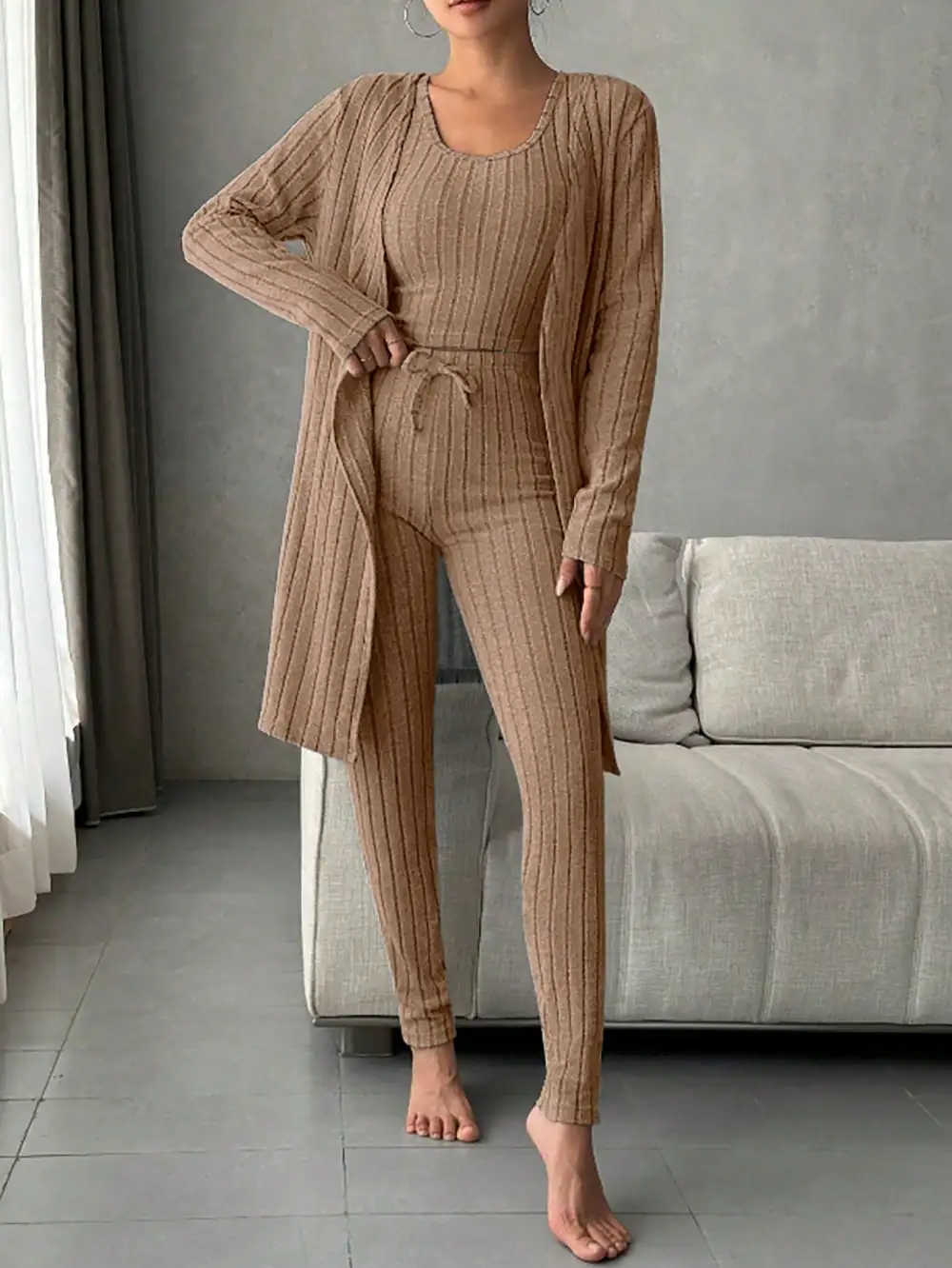 Scoop Neck Lounge Sleepwear Set
