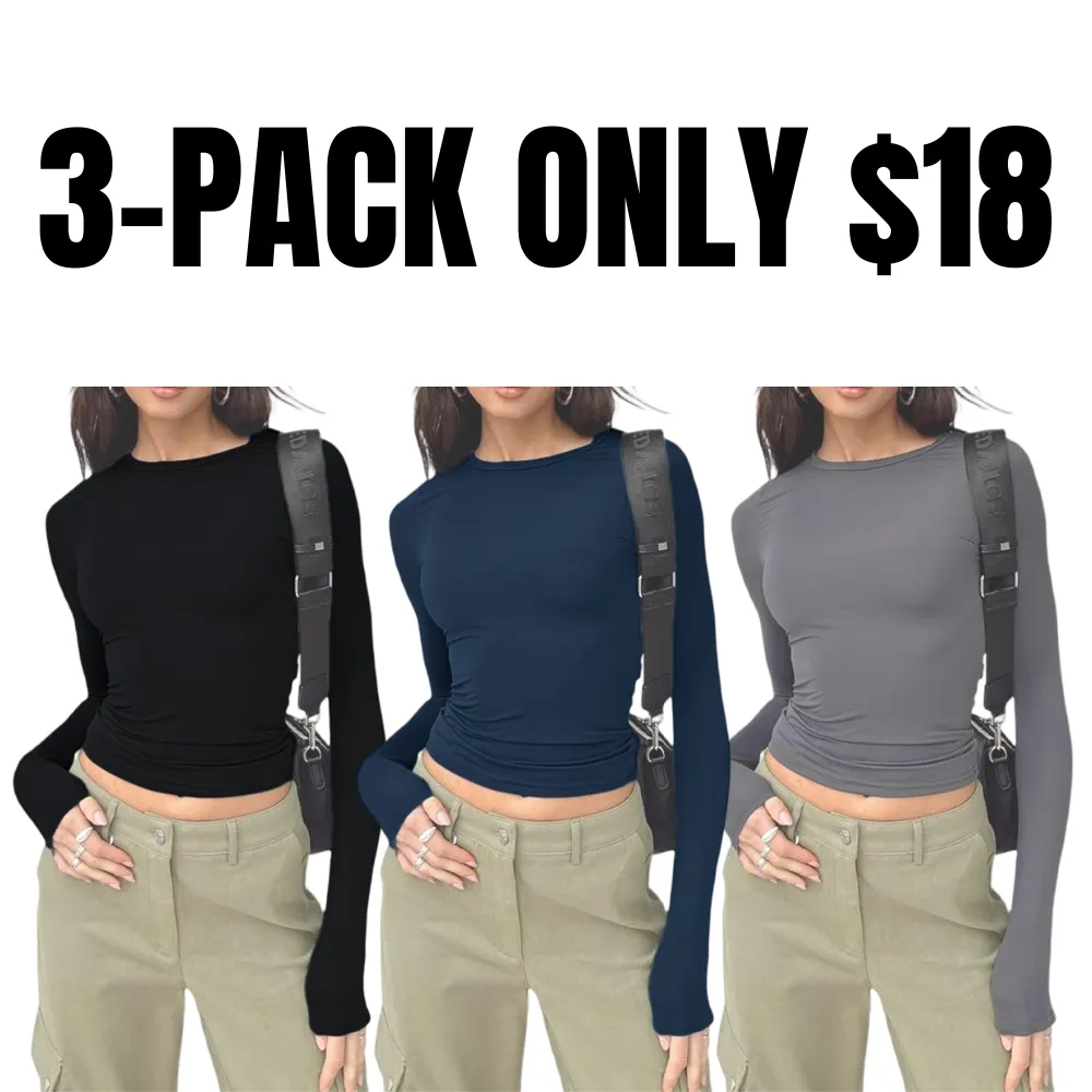 Women's Solid Long Sleeve Sports Tee