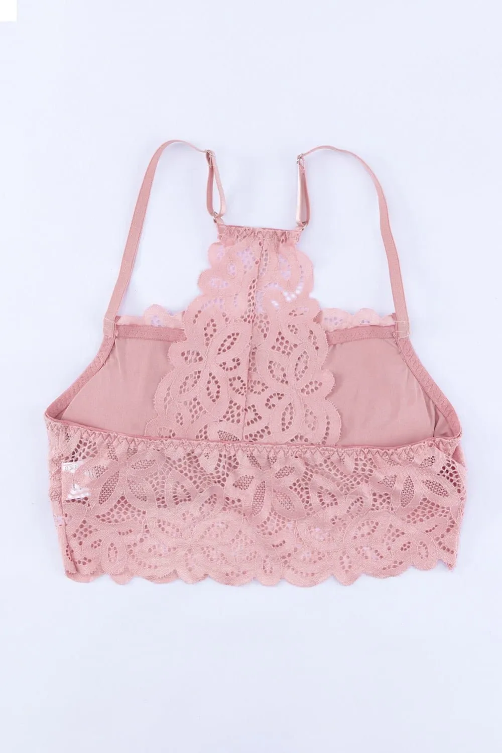 Lace Crochet Spaghetti Strap Bralette Tank Top