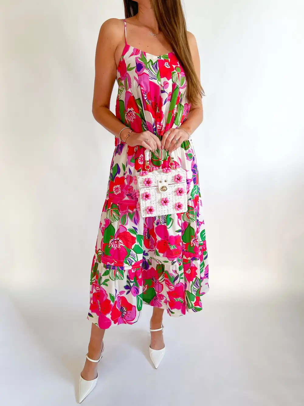 Printed Floral Pleated Top