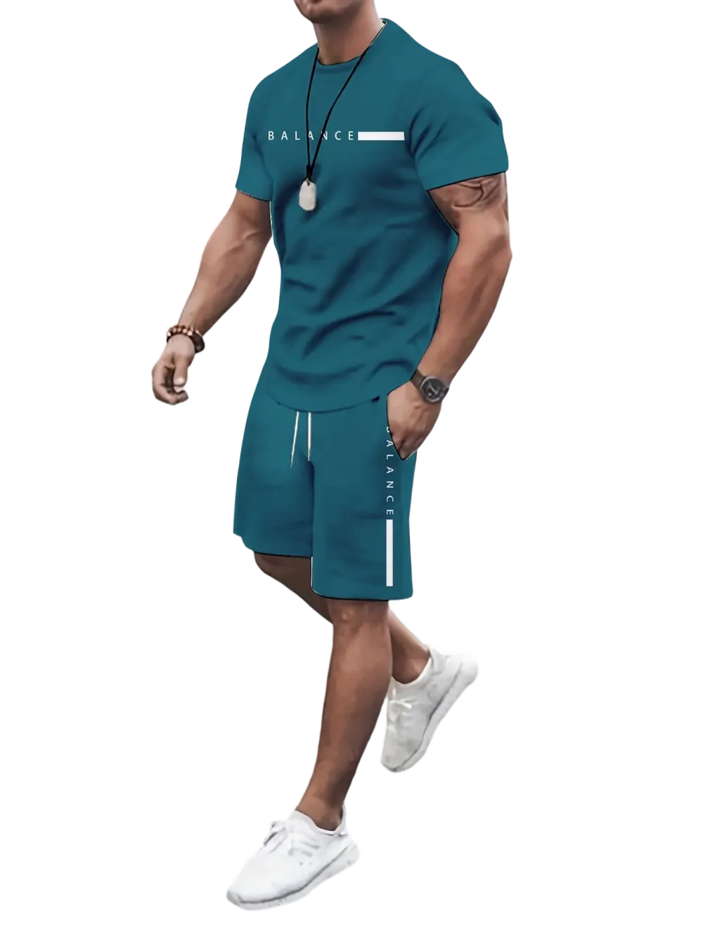🔥 Men's Gradient Fitness Sets | Lightweight & Breathable Fabric, All-Day Comfort for Workouts