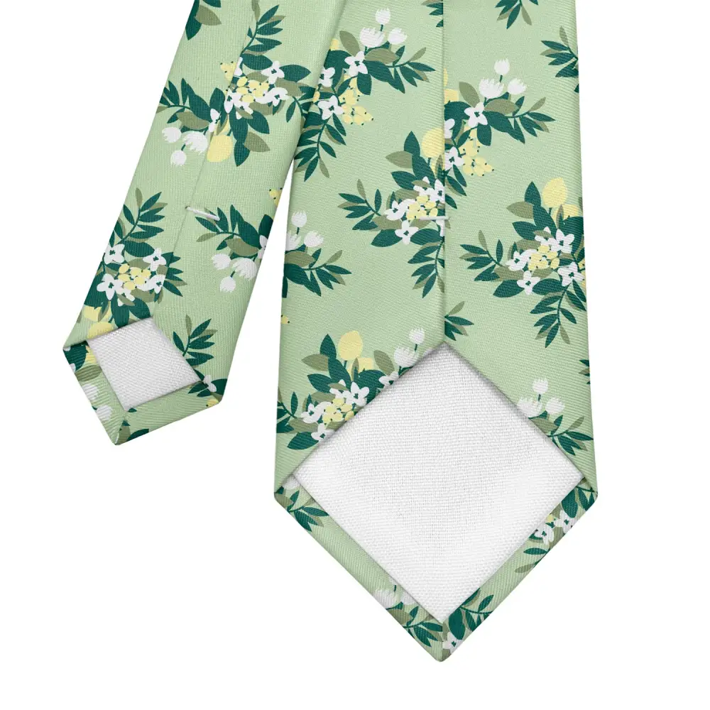 Lemon Blossom Pattern Necktie