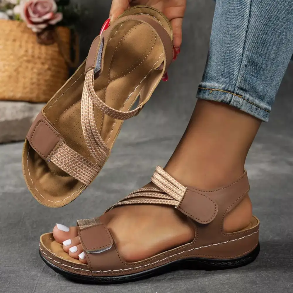 Lightweight Open Toe Wedge Sandals