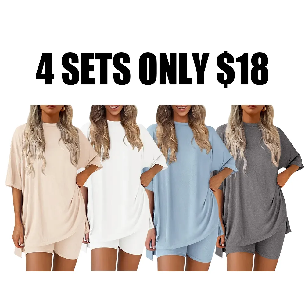Women's Casual Loose Two-Piece Set🔥8-Pack - All Colors Included