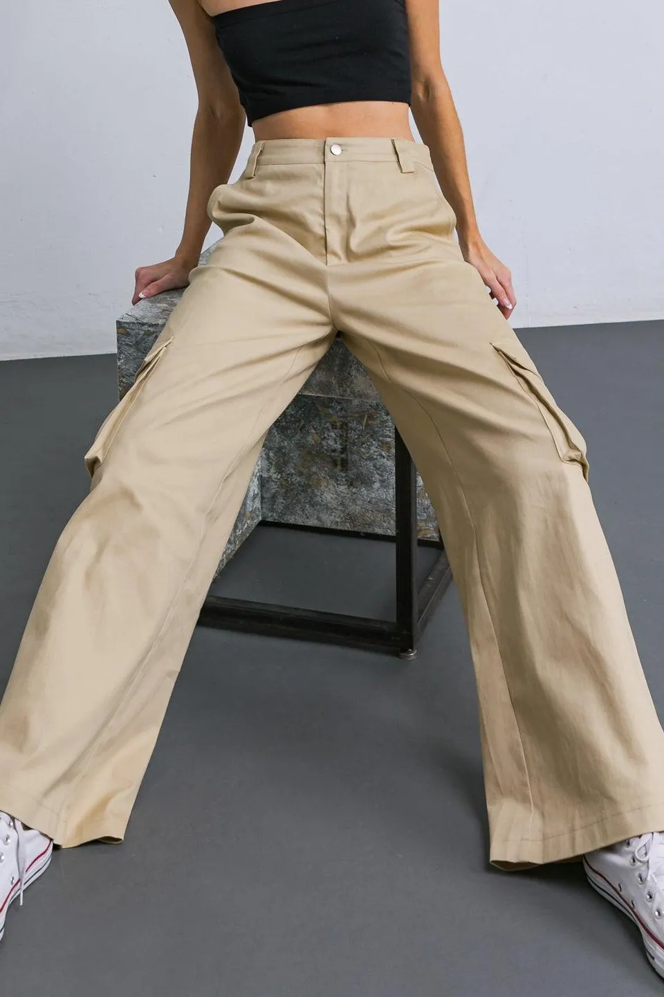 Adorable Posh Woven Cargo Pants